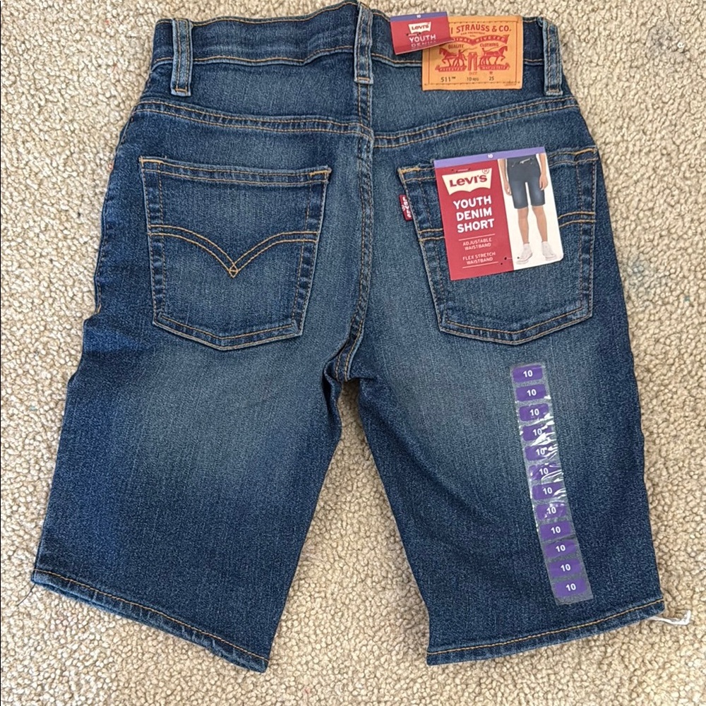 Levi's Youth Blue Denim Shorts